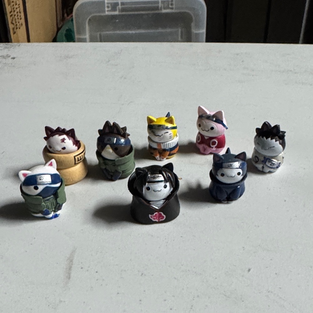 Naruto Mega Cat Themed Small Pet Figurines Set